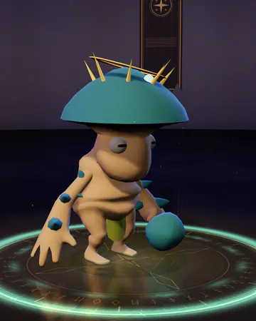 Mushroom King, rendered in the game’s studio.