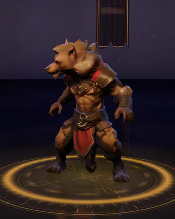Gnoll Chieftain, rendered in the game’s studio.