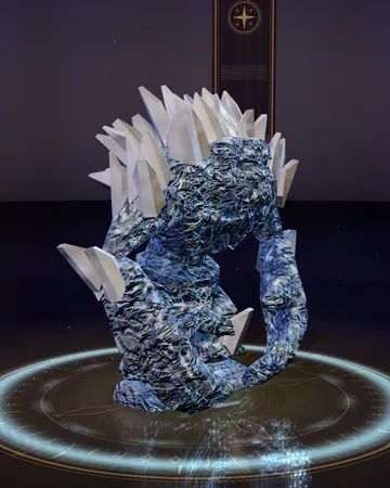 Glacial Frost Golem, rendered in the game’s studio.